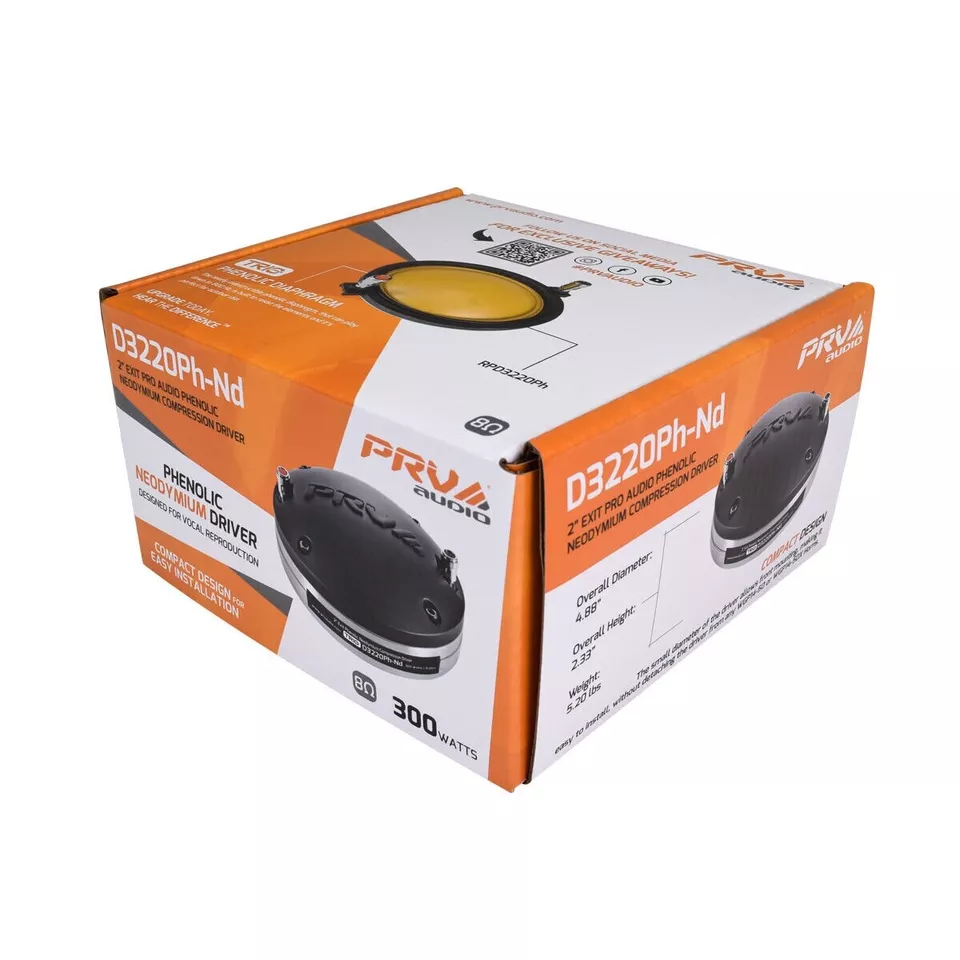 PRV Audio 2″ Driver D3220Ph-Nd Midrange 300w | Neodymium Phenolic PRO Audio - Image 6
