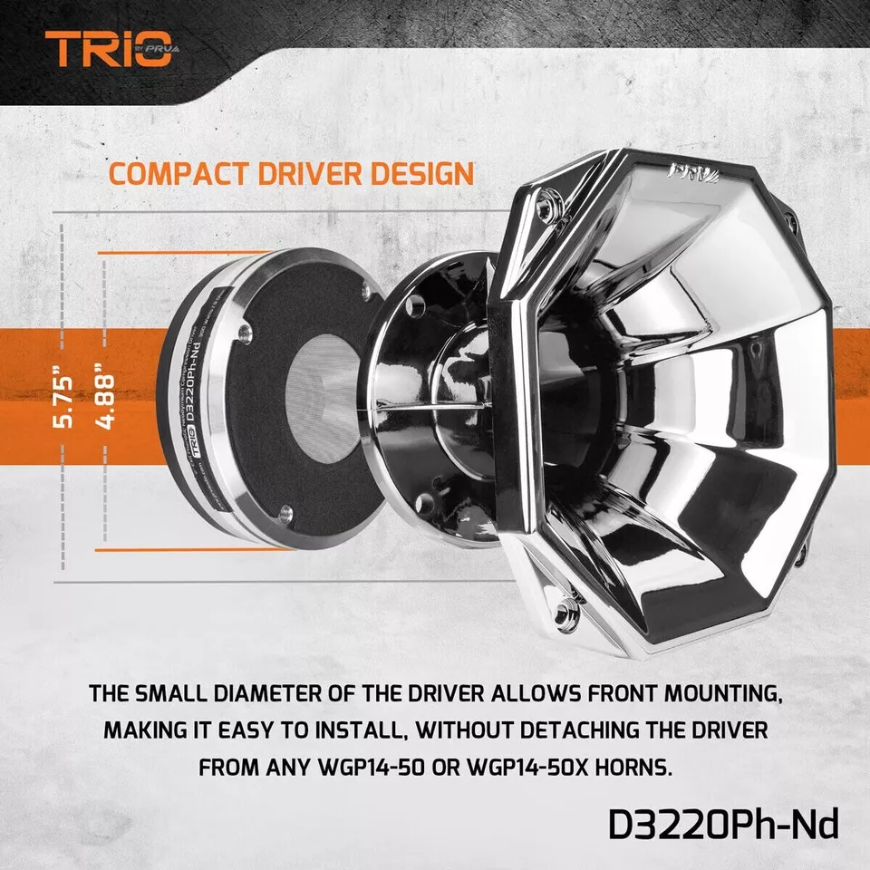 PRV Audio 2″ Driver D3220Ph-Nd Midrange 300w | Neodymium Phenolic PRO Audio - Image 4