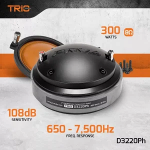 PRV Audio D3220PH | 2″ | 300w | Midrange Compression Driver