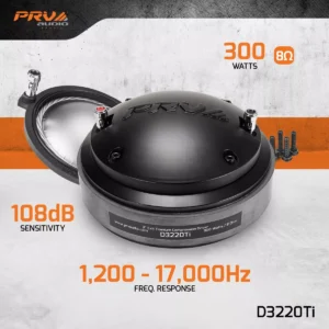 PRV Audio D3220TI | 300w | Titanium Horn Compression Driver
