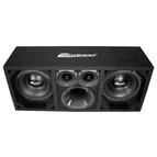 Comando KTPON-208FULLBK / DUAL 8" BLACK/BLACK LOADED PORTED BOX (With Tweeters + Driver) - Image 2